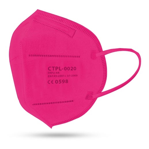 Media Sanex Μάσκα υψηλής προστασίας FFP2 NR / KN95 φούξια 1 τμχ