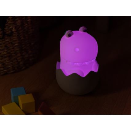 MegaLight - LED RGB Dimming επαναφορτιζόμενο παιδικό αφής φωτιστικό DIGGY DINO LED/5V