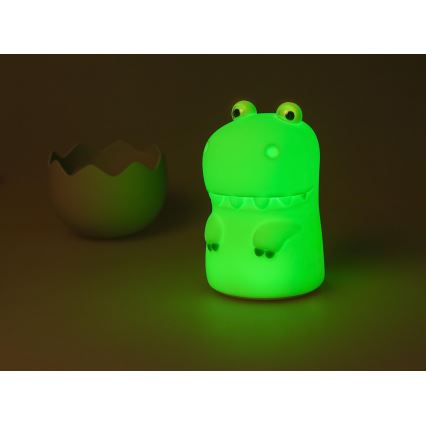 MegaLight - LED RGB Dimming επαναφορτιζόμενο παιδικό αφής φωτιστικό DIGGY DINO LED/5V