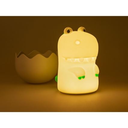 MegaLight - LED RGB Dimming επαναφορτιζόμενο παιδικό αφής φωτιστικό DIGGY DINO LED/5V