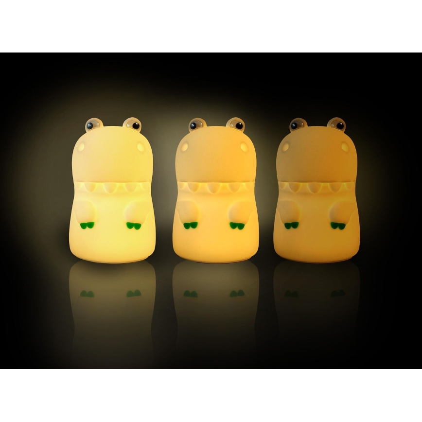 MegaLight - LED RGB Dimming επαναφορτιζόμενο παιδικό αφής φωτιστικό DIGGY DINO LED/5V