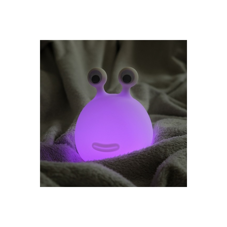 MegaLight - LED RGB Dimming επαναφορτιζόμενο παιδικό αφής φωτιστικό MOMO MOON LED/5V