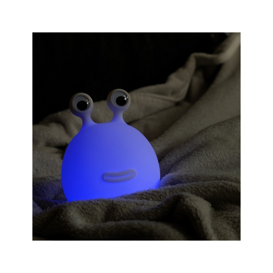 MegaLight - LED RGB Dimming επαναφορτιζόμενο παιδικό αφής φωτιστικό MOMO MOON LED/5V