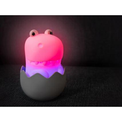 MegaLight - LED RGB Dimming επαναφορτιζόμενο παιδικό αφής φωτιστικό DIGGY DINO LED/5V