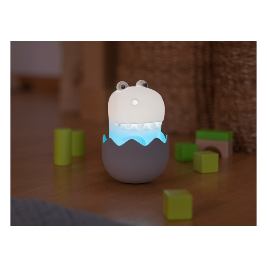 MegaLight - LED RGB Dimming επαναφορτιζόμενο παιδικό αφής φωτιστικό DIGGY DINO LED/5V