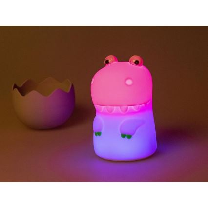 MegaLight - LED RGB Dimming επαναφορτιζόμενο παιδικό αφής φωτιστικό DIGGY DINO LED/5V