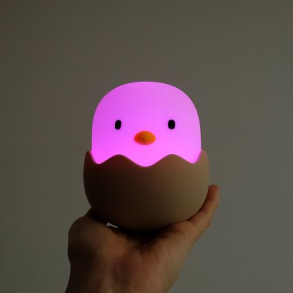 MegaLight - LED RGB Dimming επαναφορτιζόμενο παιδικό αφής φωτιστικό EGGY EGG LED/5V