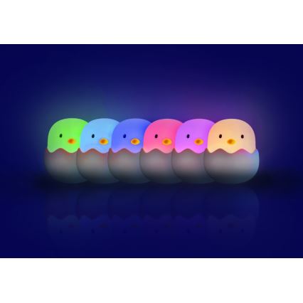 MegaLight - LED RGB Dimming επαναφορτιζόμενο παιδικό αφής φωτιστικό EGGY EGG LED/5V
