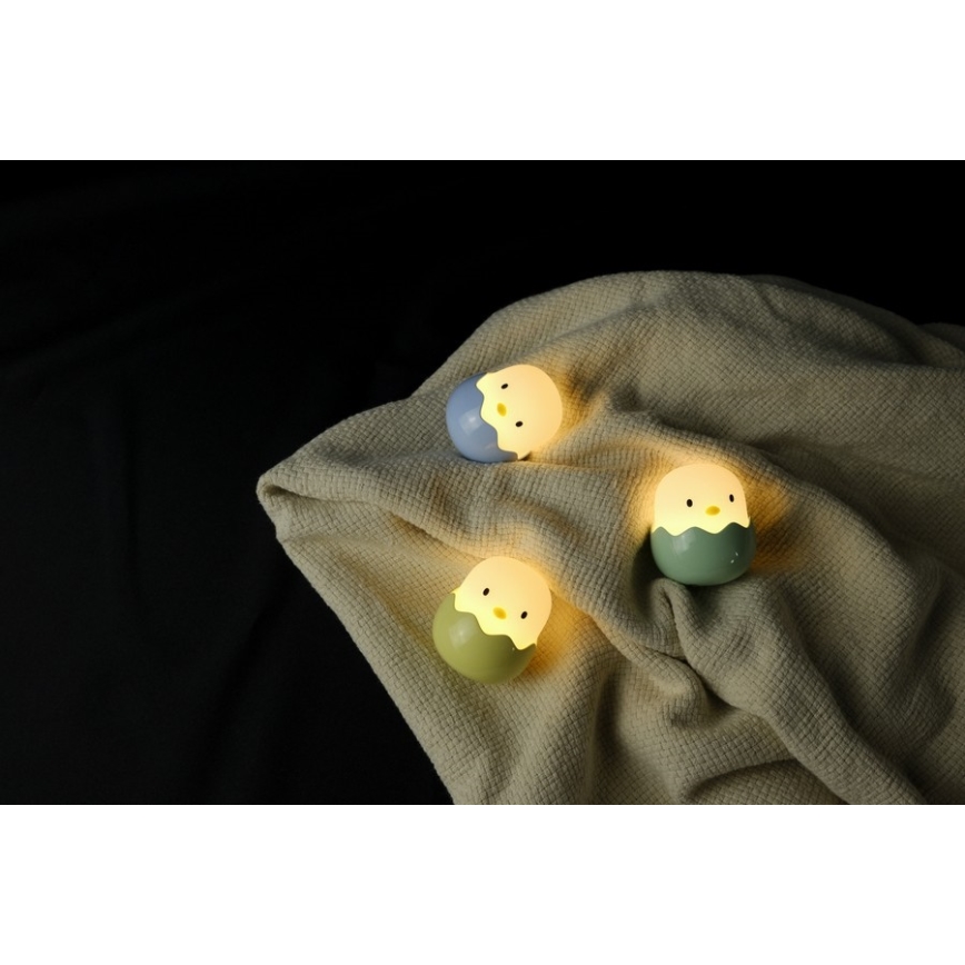 MegaLight - LED RGB Dimming επαναφορτιζόμενο παιδικό αφής φωτιστικό EGGY EGG LED/5V