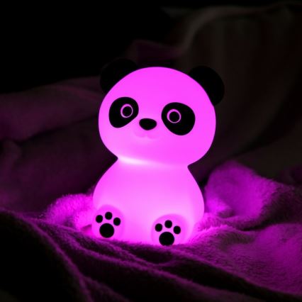 MegaLight - LED RGB Dimming επαναφορτιζόμενο παιδικό αφής φωτιστικό PADDY PANDA LED/5V