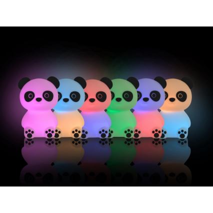 MegaLight - LED RGB Dimming επαναφορτιζόμενο παιδικό αφής φωτιστικό PADDY PANDA LED/5V