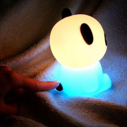 MegaLight - LED RGB Dimming επαναφορτιζόμενο παιδικό αφής φωτιστικό PADDY PANDA LED/5V