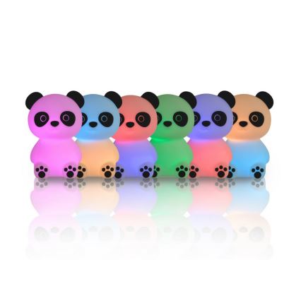 MegaLight - LED RGB Dimming επαναφορτιζόμενο παιδικό αφής φωτιστικό PADDY PANDA LED/5V