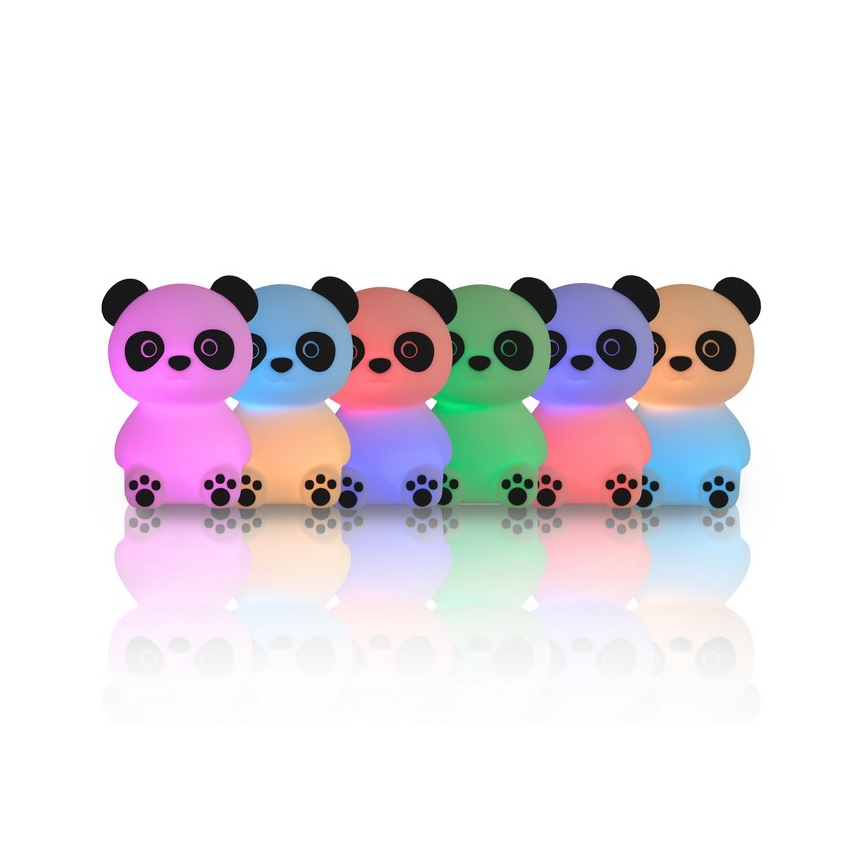 MegaLight - LED RGB Dimming επαναφορτιζόμενο παιδικό αφής φωτιστικό PADDY PANDA LED/5V