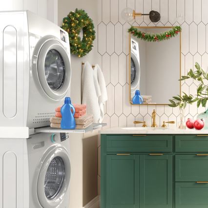 Meliconi 656114 - Ενδιάμεση βάση για πλυντήριο και στεγνωτήριο 70 cm λευκή