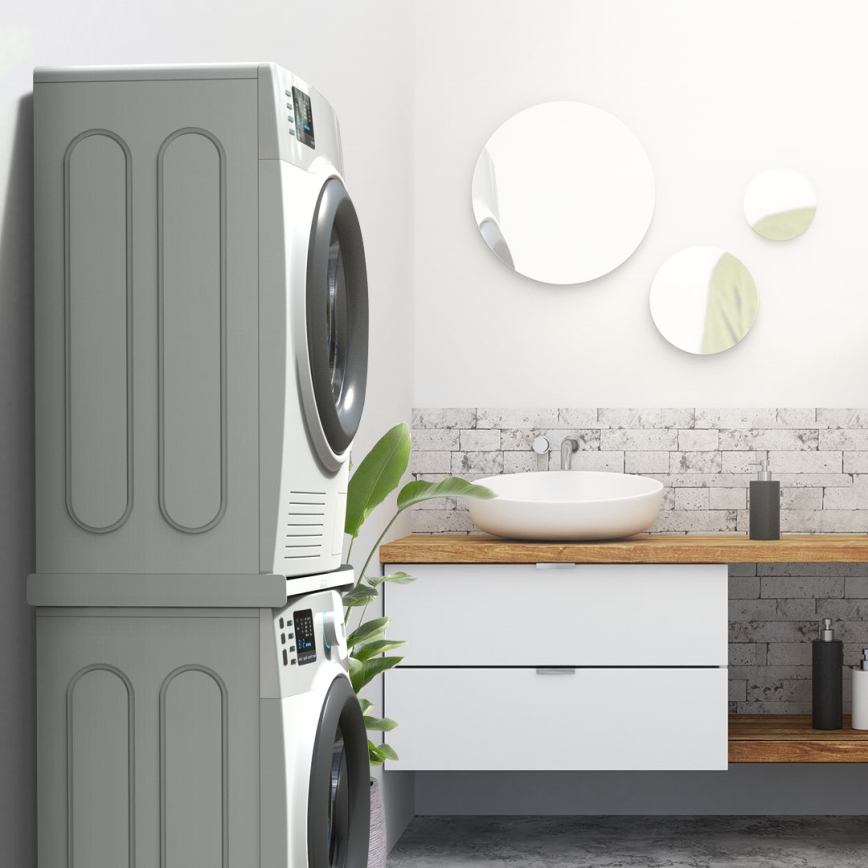 Meliconi 656116 - Βάση στοίβαξης για πλυντήριο και στεγνωτήριο, 46 cm, λευκή