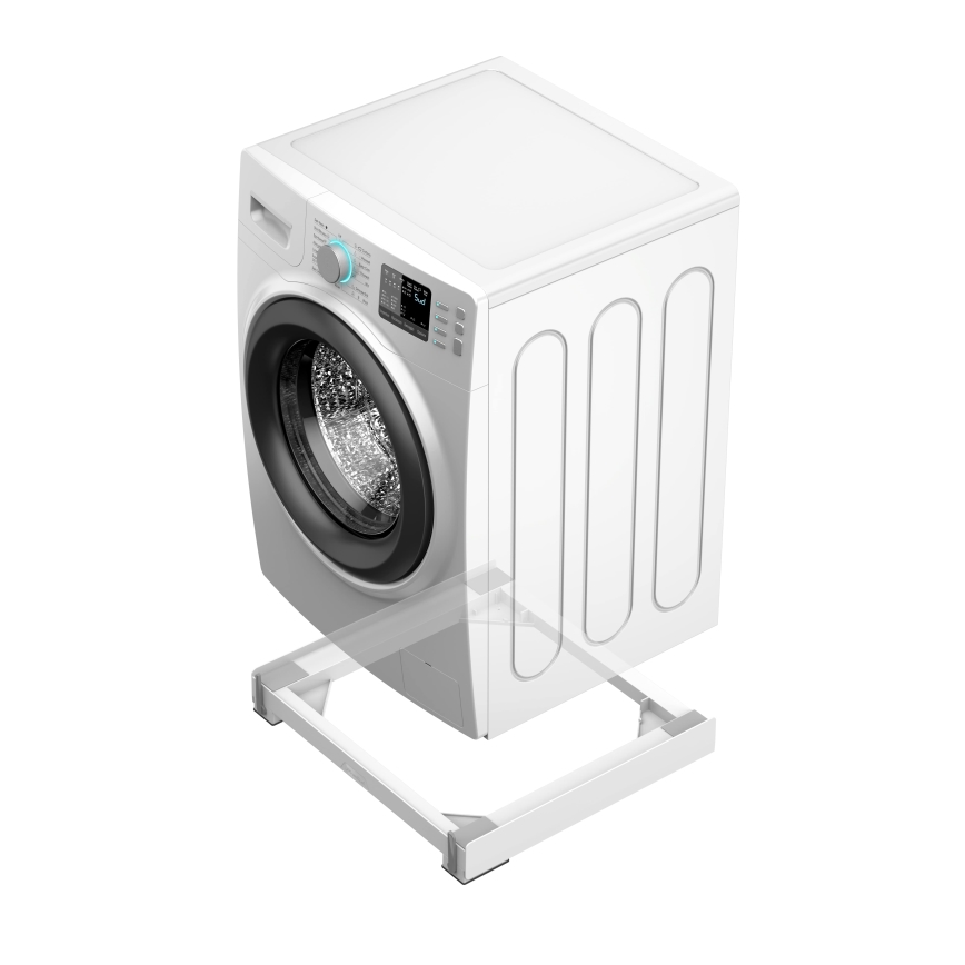 Meliconi 656146 - Αντιδονητικό υπόστρωμα για πλυντήριο με επεκτεινόμενα ροδάκια 61 εκ. λευκό