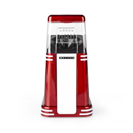 Melissa - Ρετρό αερόθερμη ποπκορνιέρα 1200W/230V κόκκινη