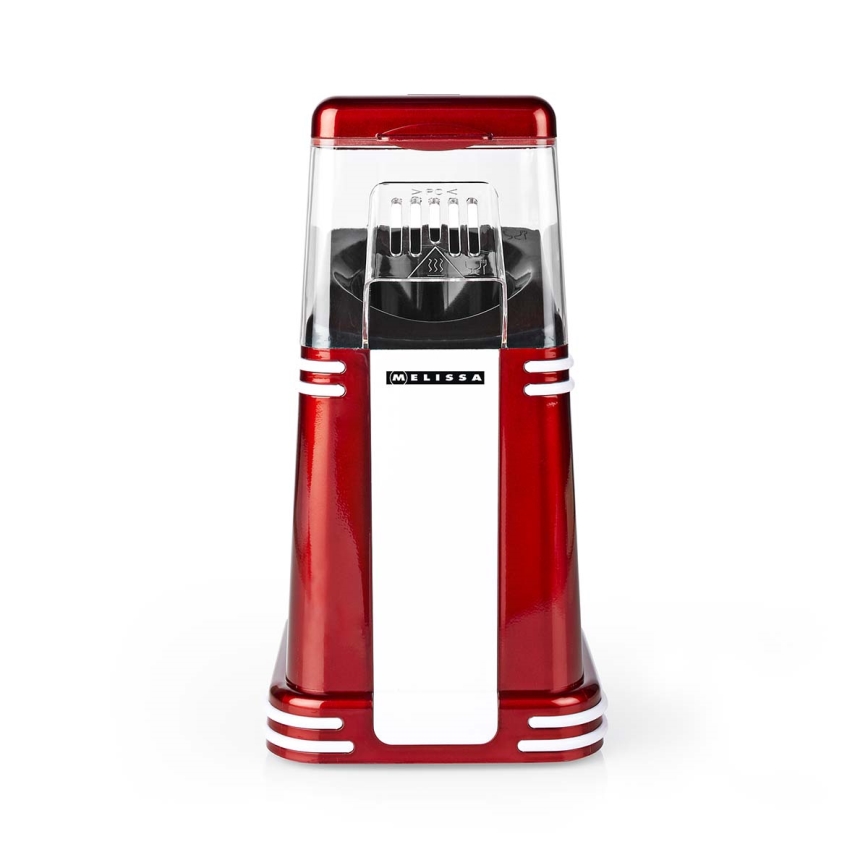 Melissa - Ρετρό αερόθερμη ποπκορνιέρα 1200W/230V κόκκινη