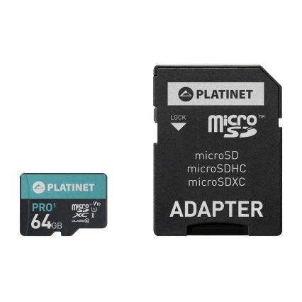 MicroSDXC 64GB U1 Pro 70MB/s + SD αντάπτορας