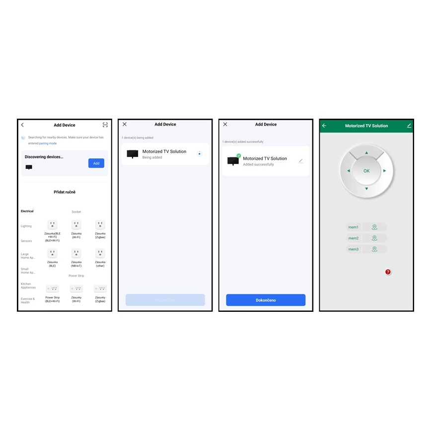 MK FLORIA MKF-20DM444 - Έξυπνη βάση τηλεόρασης οροφής 55 μαύρο Wi-Fi TUYA + τηλεχειριστήριο