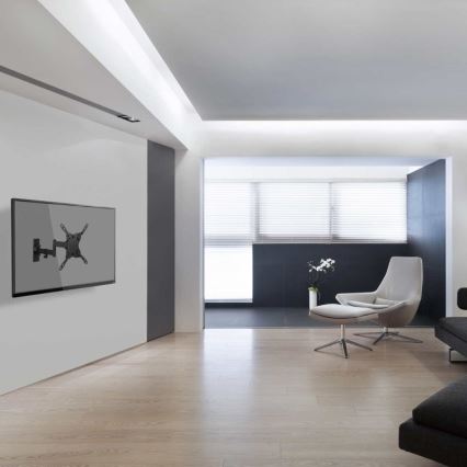 MK FLORIA MKF-21DP224 - Επιτοίχια βάση τηλεόρασης με άρθρωση 46 μαύρη