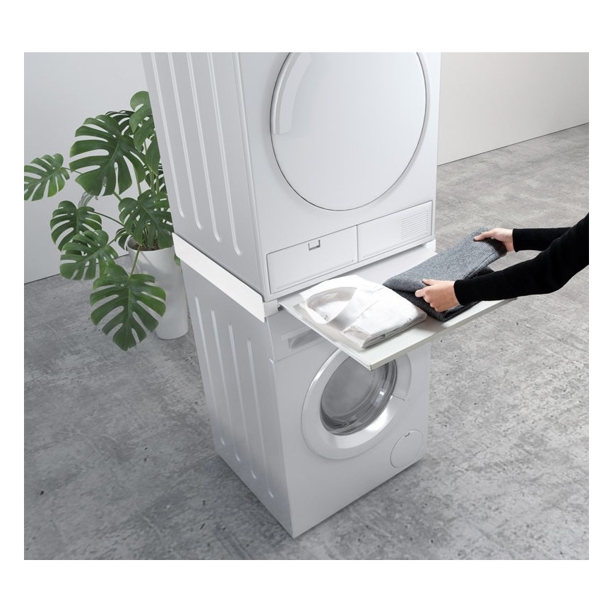 MK FLORIA MKF-23MZ601 - Συνδετικό πλυντηρίου/στεγνωτηρίου με συρτάρι 60 cm λευκό
