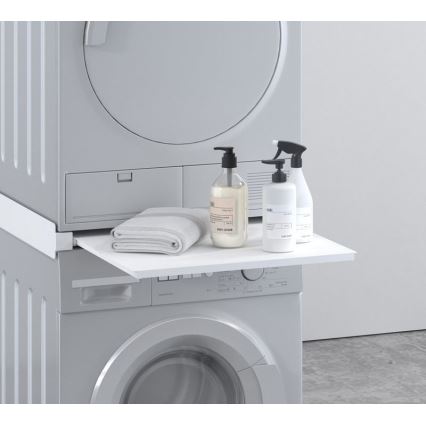MK FLORIA MKF-23MZ601 - Συνδετικό πλυντηρίου/στεγνωτηρίου με συρτάρι 60 cm λευκό