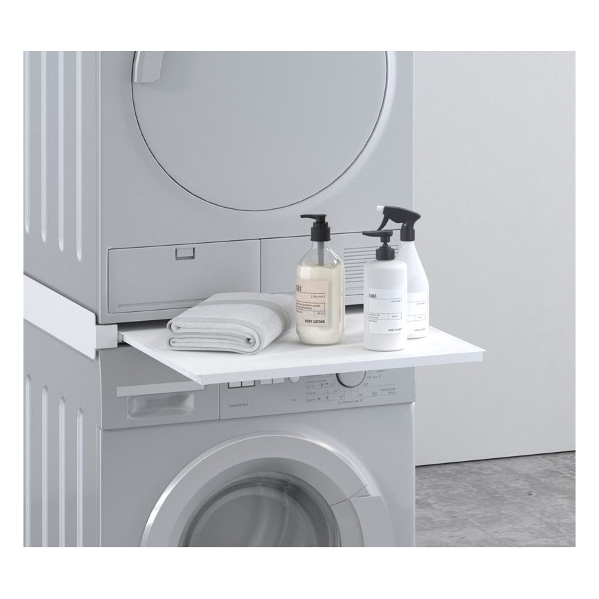 MK FLORIA MKF-23MZ601 - Συνδετικό πλυντηρίου/στεγνωτηρίου με συρτάρι 60 cm λευκό