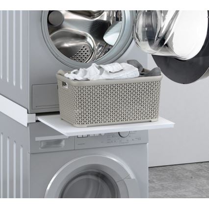 MK FLORIA MKF-23MZ601 - Συνδετικό πλυντηρίου/στεγνωτηρίου με συρτάρι 60 cm λευκό
