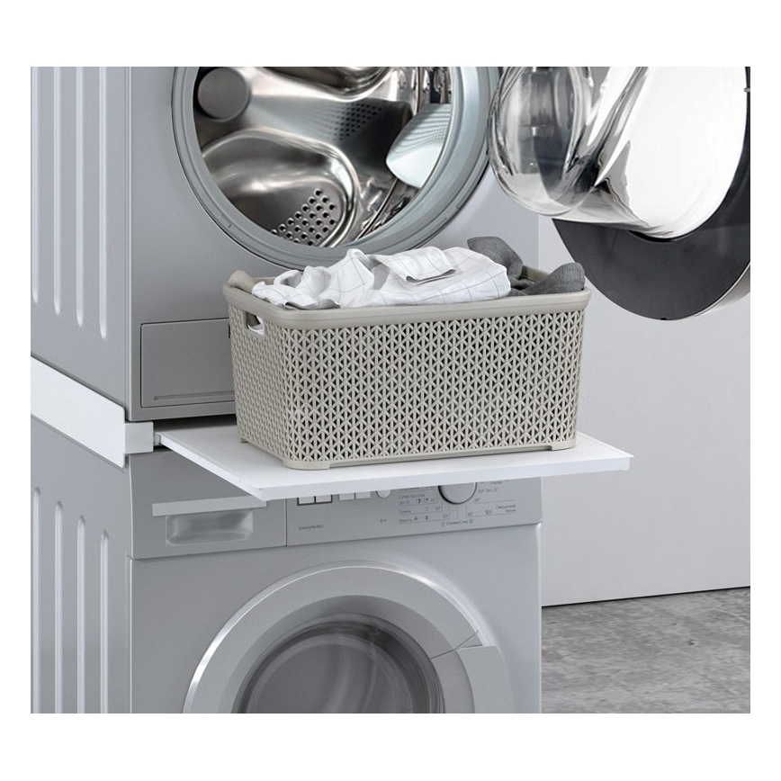 MK FLORIA MKF-23MZ601 - Συνδετικό πλυντηρίου/στεγνωτηρίου με συρτάρι 60 cm λευκό