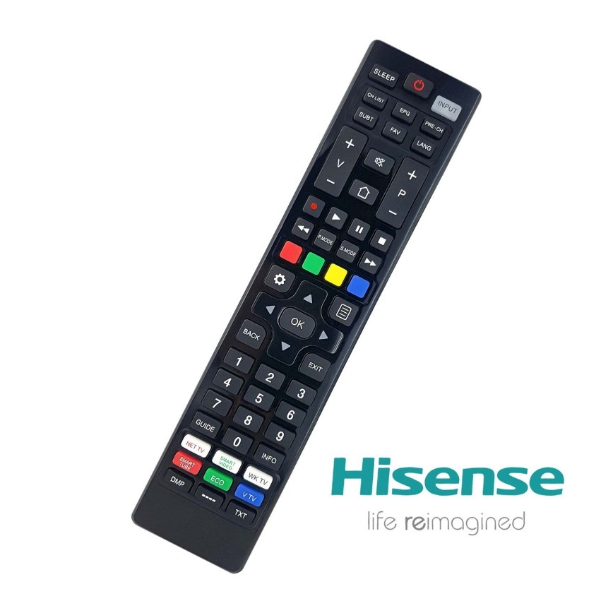 MK FLORIA Superior RC UNI TV Hisense - Ανταλλακτικό τηλεχειριστήριο για τηλεοράσεις μάρκας HISENSE 2xAAA