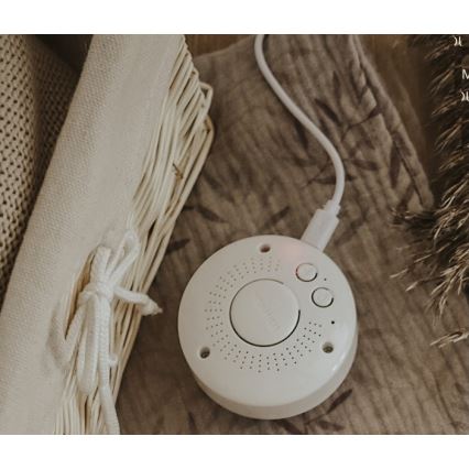 Moonie -  Λούτρινο αρκουδάκι από οργανικό βαμβάκι με ήχο και φως bunny  sky