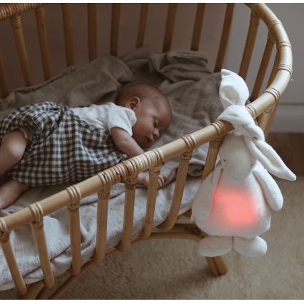 Moonie - Λούτρινο λαγουδάκι με μελωδία και φωτισμό κρεμ