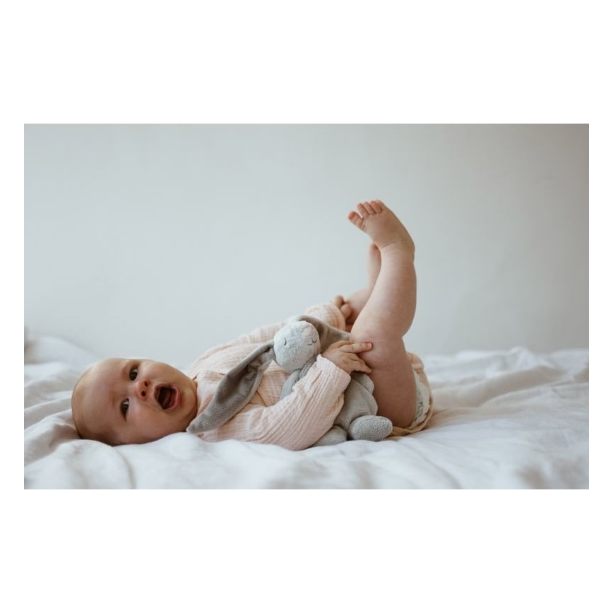 Moonie - Λούτρινο κουνελάκι με μελωδία και φωτισμό ασημί