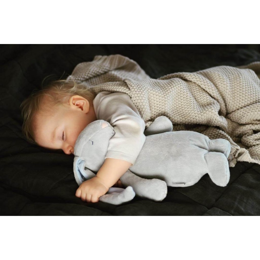 Moonie - Λούτρινο κουνελάκι με μελωδία και φωτισμό ασημί