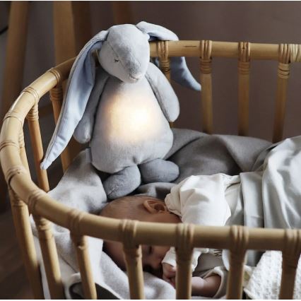 Moonie - Λούτρινο κουνελάκι με μελωδία και φωτισμό ασημί