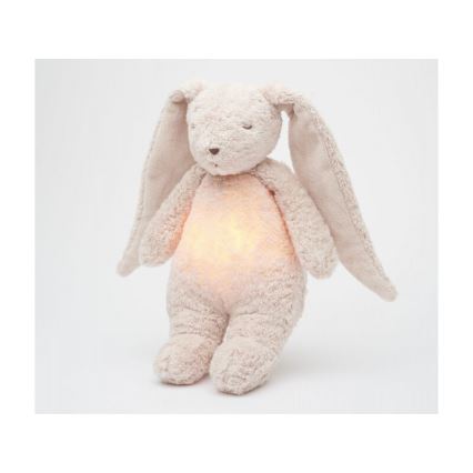 Moonie - Λούτρινο ζωάκι με μουσική και φωτάκι 2.0 λαγουδάκι organic rose