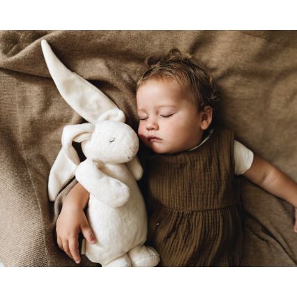 Moonie - Λούτρινο ζωάκι με μουσική και φωτάκι λαγουδάκι 2.0 cream