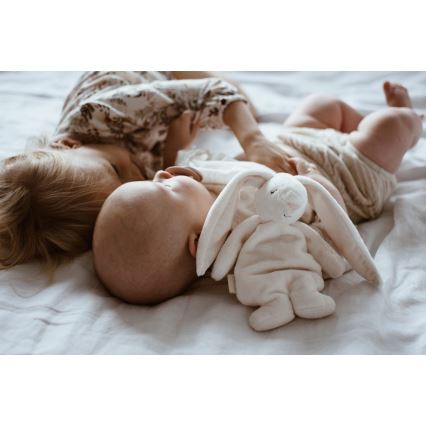 Moonie - Λούτρινο ζωάκι με μουσική και φωτάκι λαγουδάκι 2.0 cream