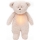 Moonie -  Λούτρινο αρκουδάκι από οργανικό βαμβάκι με ήχο και φως rose natur