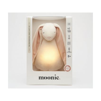Moonie - Λούτρινο ζωάκι με μουσική και φωτάκι 2.0 λαγουδάκι powder
