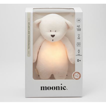 Moonie - Λούτρινο ζωάκι με μουσική και φωτάκι αρκουδάκι 2.0 cream