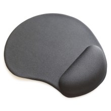 Mouse pad με gel μαξιλάρι μαύρο