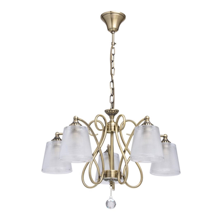 MW-LIGHT 372013205 - Κρυστάλλινο πολύφωτο κρεμαστό MONICA 5xE14/40W/230V