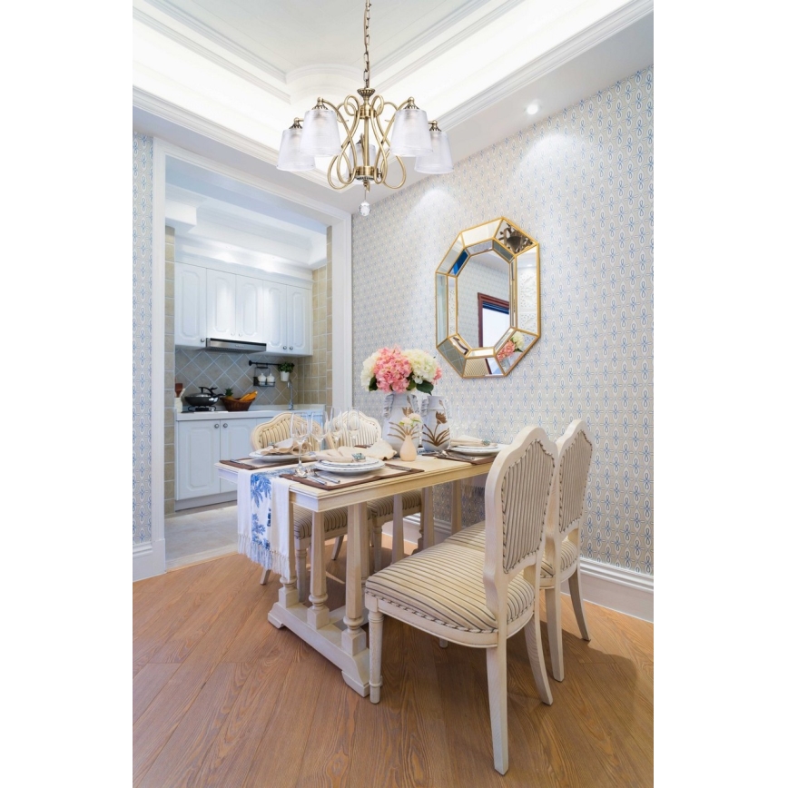 MW-LIGHT 372013205 - Κρυστάλλινο πολύφωτο κρεμαστό MONICA 5xE14/40W/230V