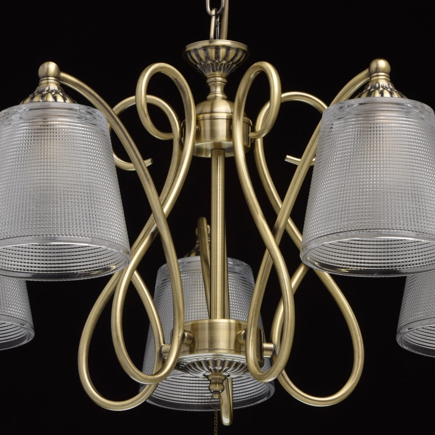 MW-LIGHT 372013205 - Κρυστάλλινο πολύφωτο κρεμαστό MONICA 5xE14/40W/230V