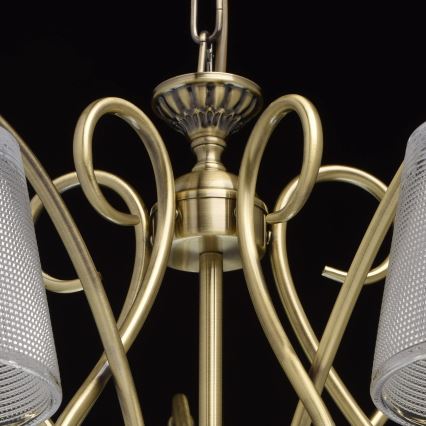 MW-LIGHT 372013205 - Κρυστάλλινο πολύφωτο κρεμαστό MONICA 5xE14/40W/230V