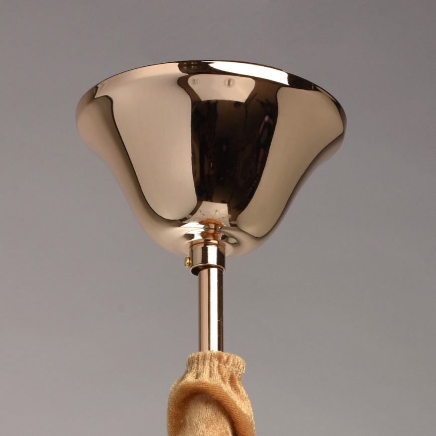 MW-LIGHT - Κρυστάλλινο πολύφωτο με σχοινί CRYSTAL 5xE14/40W/230V