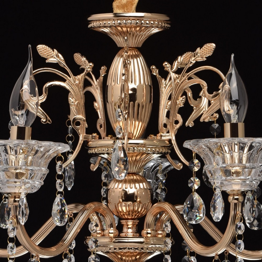 MW-LIGHT - Κρυστάλλινο πολύφωτο με σχοινί CRYSTAL 5xE14/40W/230V
